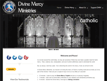 Tablet Screenshot of divinemercyministries.org